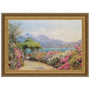 Design Toscano DA1581 24 1/2 Inch Lake Como From The Villa Canvas Replica Painting - Small