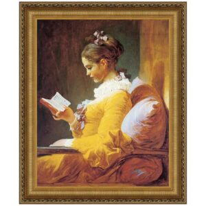 Design Toscano DA1814 38 1/4 Inch a Young Girl Reading 177-72 Canvas Replica Painting - Grande