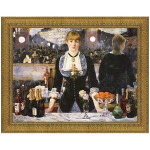 Design Toscano DA1881 16 1/2 Inch a Bar at The Folies Bergere 1882 Canvas Replica Painting - Small