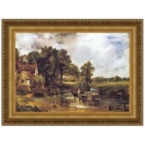 Design Toscano DA2014 49 1/4 Inch The Hay Wain 1821 Canvas Replica Painting - Grande