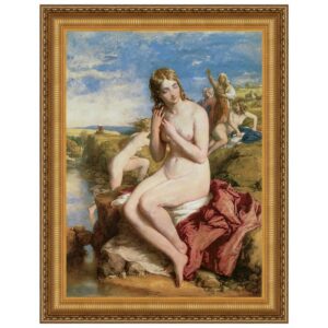 Design Toscano DA2253 32 1/4 Inch Bathers Surprised 1853 Canvas Replica Painting - Large