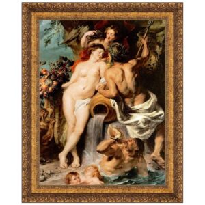 Design Toscano DA2354 37 Inch The Union of Earth and Water 1618 Canvas Replica Painting - Grande