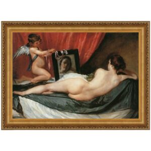 Design Toscano DA2392 29 1/4 Inch Venus at Her Mirror The Rokeby Venus 1651 Canvas Replica Painting - Medium