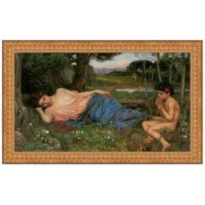 Design Toscano DA2411 20 1/2 Inch Listen To My Sweet Pipings 1911 Canvas Replica Painting - Small