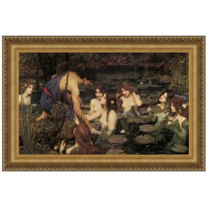 Design Toscano DA2752 29 1/4 Inch Hylas and The Nymphs 1896 Canvas Replica Painting - Medium