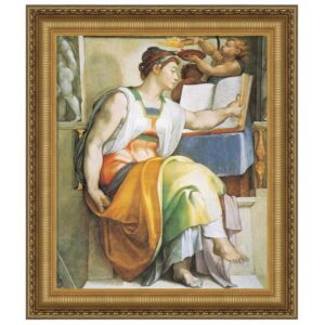 Design Toscano DA2902 25 3/4 Inch The Erythraean Sibyl 1509 Framed Canvas Replica Painting - Medium