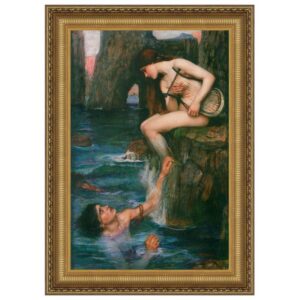 Design Toscano DA3252 22 1/4 Inch The Siren 1900 Canvas Replica Painting - Medium