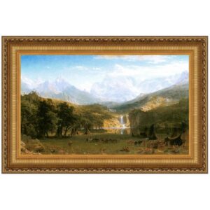 Design Toscano DA3344 48 1/4 Inch The Rocky Mountains Landers Peak 1863 Canvas Replica Painting - Grande