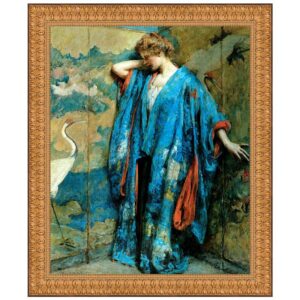 Design Toscano DA3462 24 1/2 Inch Blue and Yellow 1910 Canvas Replica Painting - Medium