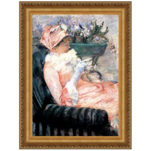 Design Toscano DA3583 28 1/4 Inch The Cup of Tea 1879 Canvas Replica Painting - Large