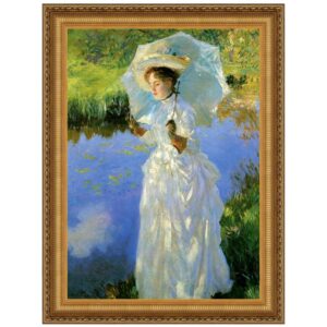 Design Toscano DA3591 14 3/4 Inch Morning Walk 1888 Canvas Replica Painting - Small