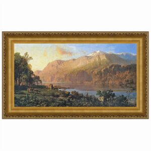 Design Toscano DA3604 48 1/4 Inch Emerald Lake Near Tahoe 1900 Canvas Replica Painting - Grande