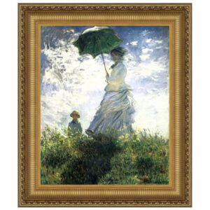 Design Toscano DA3953 30 1/4 Inch Woman with a Parasol 1875 Canvas Replica Painting - Large