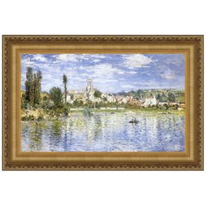 Design Toscano DA4071 18 1/4 Inch Vetheuil in Summer 1880 Canvas Replica Painting - Small