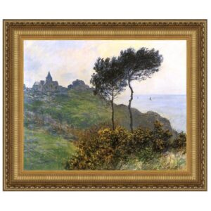 Design Toscano DA4081 17 1/4 Inch The Church at Varengaville 1882 Canvas Replica Painting - Small