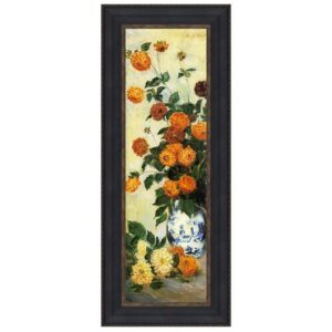 Design Toscano DA4094 20 3/4 Inch Dahlias 1883 Canvas Replica Painting - Grande