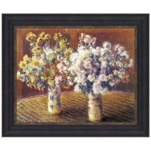 Design Toscano DA4131 14 3/4 Inch Two Vases of Chrysanthemums 1888 Canvas Replica Painting - Small