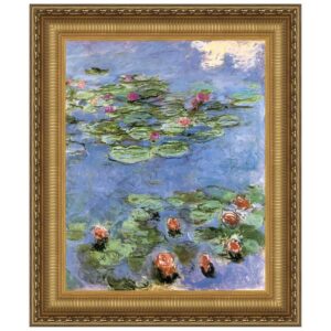 Design Toscano DA4183 26 1/4 Inch Water Lilies 1917 Canvas Replica Painting - Large