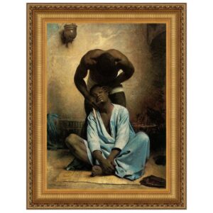 Design Toscano DA4222 22 1/4 Inch The Barber of Suez 1876 Canvas Replica Painting - Medium