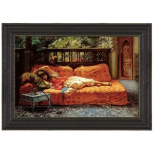 Design Toscano DA4231 15 1/2 Inch The Siesta Afternoon in Dreams 1878 Canvas Replica Painting - Small