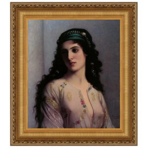 Design Toscano DA4301 15 3/4 Inch Jewish Girl in Tangiers Canvas Replica Painting - Small