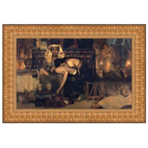 Design Toscano DA4873 37 1/2 Inch The Death of The Pharaohs Firstborn Son 1872 Canvas Replica Painting - Large