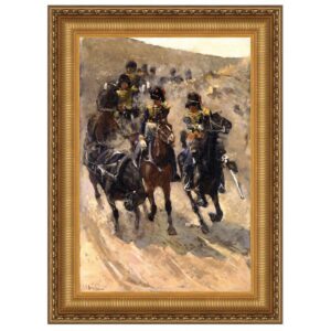 Design Toscano DA4923 32 1/4 Inch The Yellow Riders 1886 Canvas Replica Painting - Large