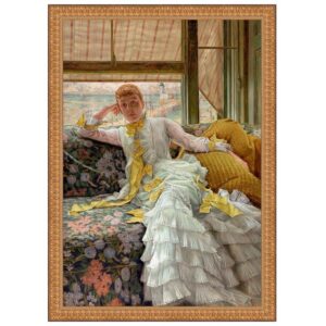 Design Toscano DA5113 33 1/2 Inch Seaside 1878 Canvas Replica Painting - Large