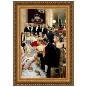 Design Toscano DA5263 32 1/4 Inch The Soiree 1880 Canvas Replica Painting - Large