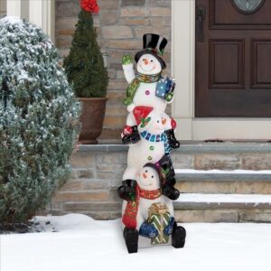 Design Toscano DB18978 13 1/2 Inch Snowbro Illuminated Snowmen Statue