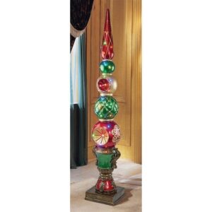 Design Toscano DB477019 13 1/2 Inch Ornament Topiary Illuminated Statue