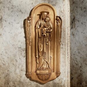 Design Toscano EU34562 8 Inch Il Virgin Benedetto Di Turin Plaque