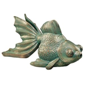 Design Toscano EU533068 11 1/2 Inch Butterfly Koi Piped Statue