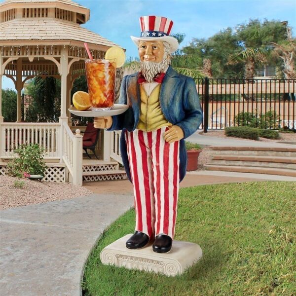 Design Toscano EU9341 14 1/2 Inch Uncle Sam Butler Table
