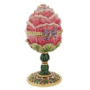 Design Toscano FH1689 2 1/2 Inch Rose Egg