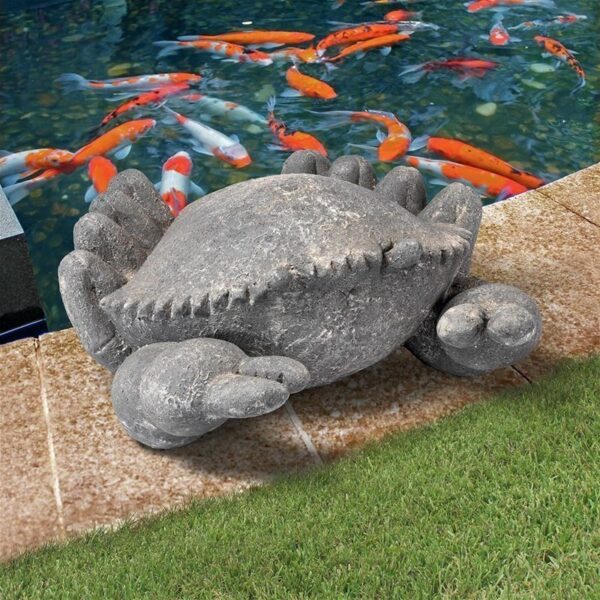 Design Toscano FU13481 19 Inch Large Cantankerous Stone Crab Statue