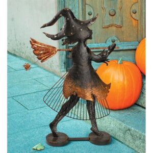 Design Toscano FU82955 20 1/2 Inch Bewitched Blaise Metal Witch Silhouette Statue