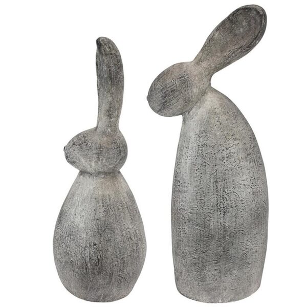 Design Toscano FU983242 Set of Stan and Oliver Big Burly Bunnies