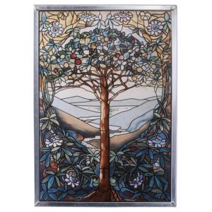 Design Toscano GM1010 9 1/2 Inch Tree of Life Art Glass