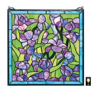 Design Toscano HD575 17 Inch Van Gogh Iris Window