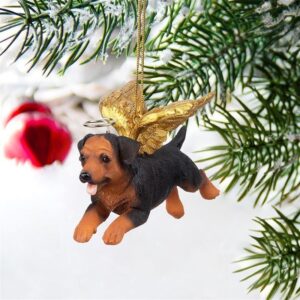 Design Toscano JH170727 4 Inch Angel Rottweiler Ornament