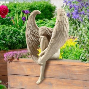 Design Toscano JQ10425 9 1/2 Inch Anguished Angel Sitter