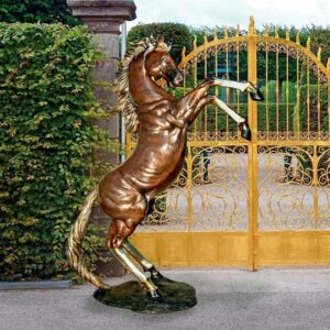 Design Toscano KW76431 88 Inch Majestic Spirit Rearing Horse Right