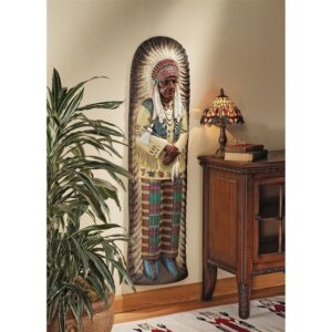 Design Toscano KY21205 13 1/2 Inch Chief Lone Raven Frieze