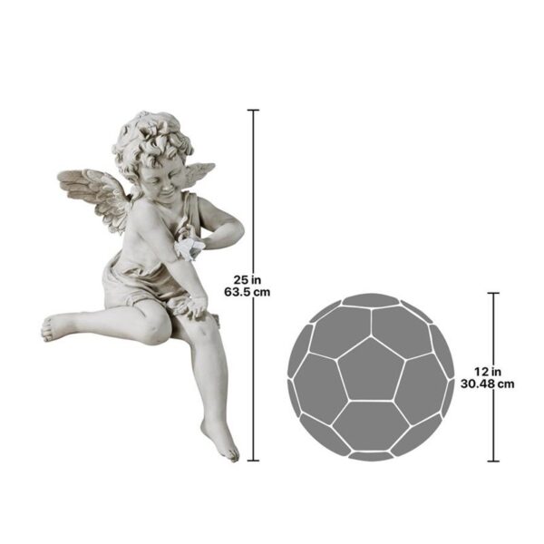 Design Toscano KY47014 18 Inch Peaceful Presence Garden Angel Sitter