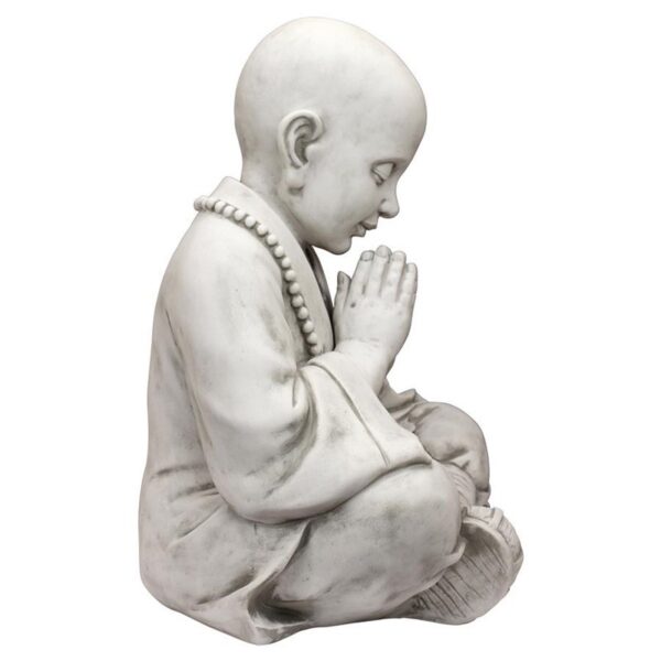 Design Toscano KY47127 15 1/2 Inch Praying Baby Buddha Asian Garden Statue