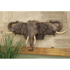 Design Toscano KY5054 19 Inch Raised Expectations Elephant Plaque