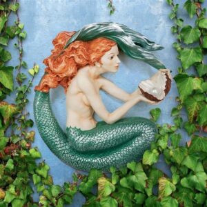 Design Toscano KY54132 16 1/2 Inch Misty Mae Mermaid Wall Sculpture