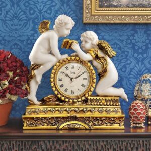 Design Toscano KY72570 9 1/2 Inch Chateau Carbonne Cherub Mantle Clock