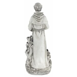 Design Toscano LY78445 7 Inch Saint Francis Reflection Pool Birdbath Statue